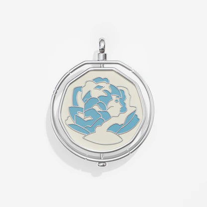 Arcane Blue Rose Necklace