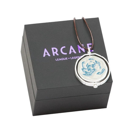 Arcane Blue Rose Necklace